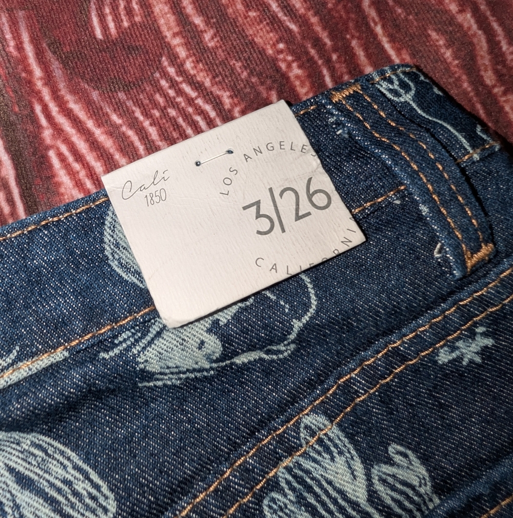 NWT Cali 1850 Western Print Jeans Size 3 - Picture 6 of 7
